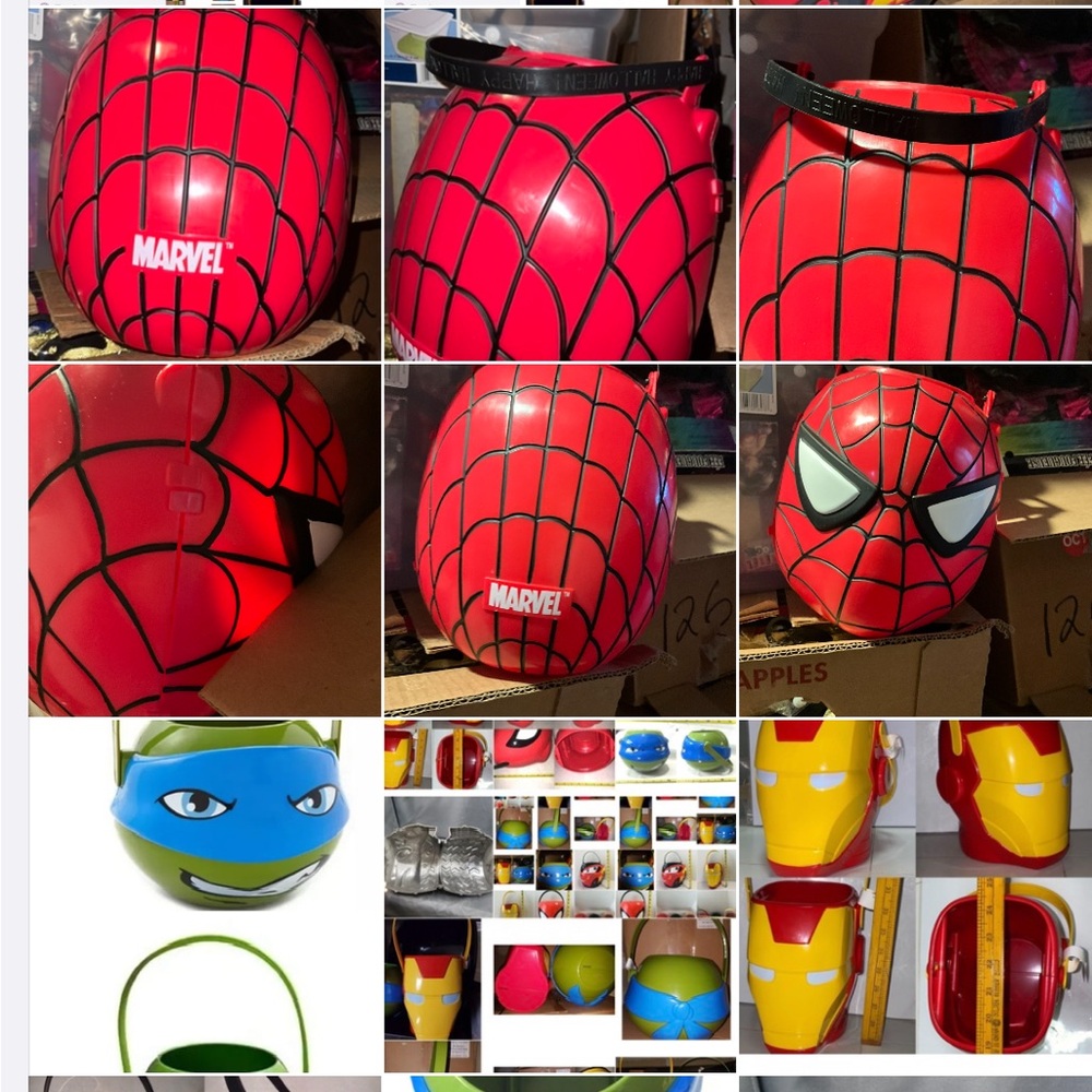 Kids Superhero Costume Bucket NEW Spider-Man ninja turtle cars McQueen Disney